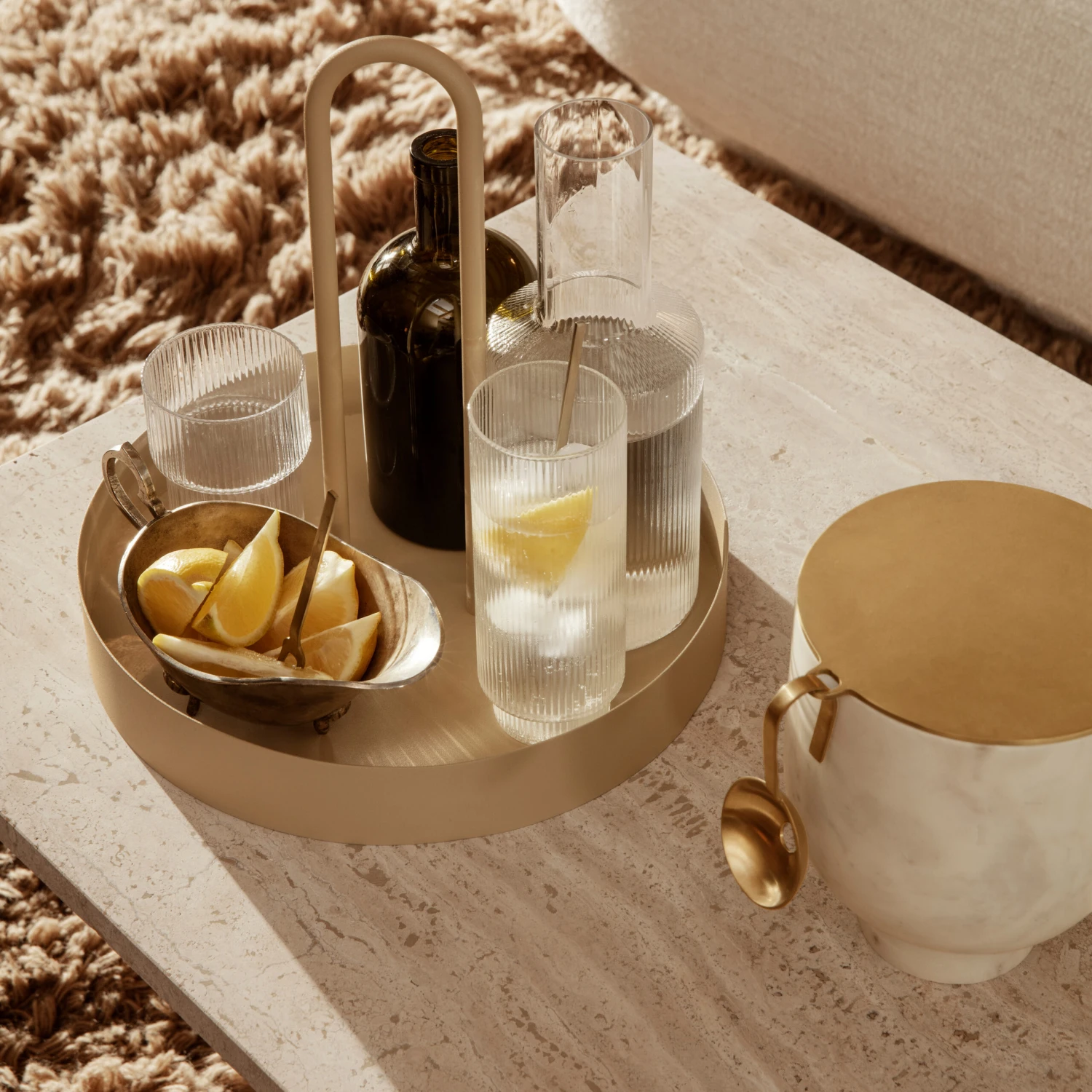 Ferm LIVING Ripple Longdrink-Glas 4er Pack 7 Ferm LIVING Ripple Longdrink-Glas 4er Pack – Bild 7