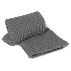 Ferm LIVING Handtuch Bio-Baumwolle Grau
