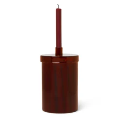 Ferm LIVING Countdown To Christmas Glasdose Mit 24 Kerzen