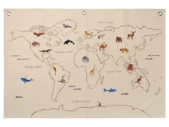 Ferm LIVING The World Stoffkarte