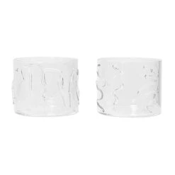 Ferm LIVING Doodle Wasserglas Low 2er Pack