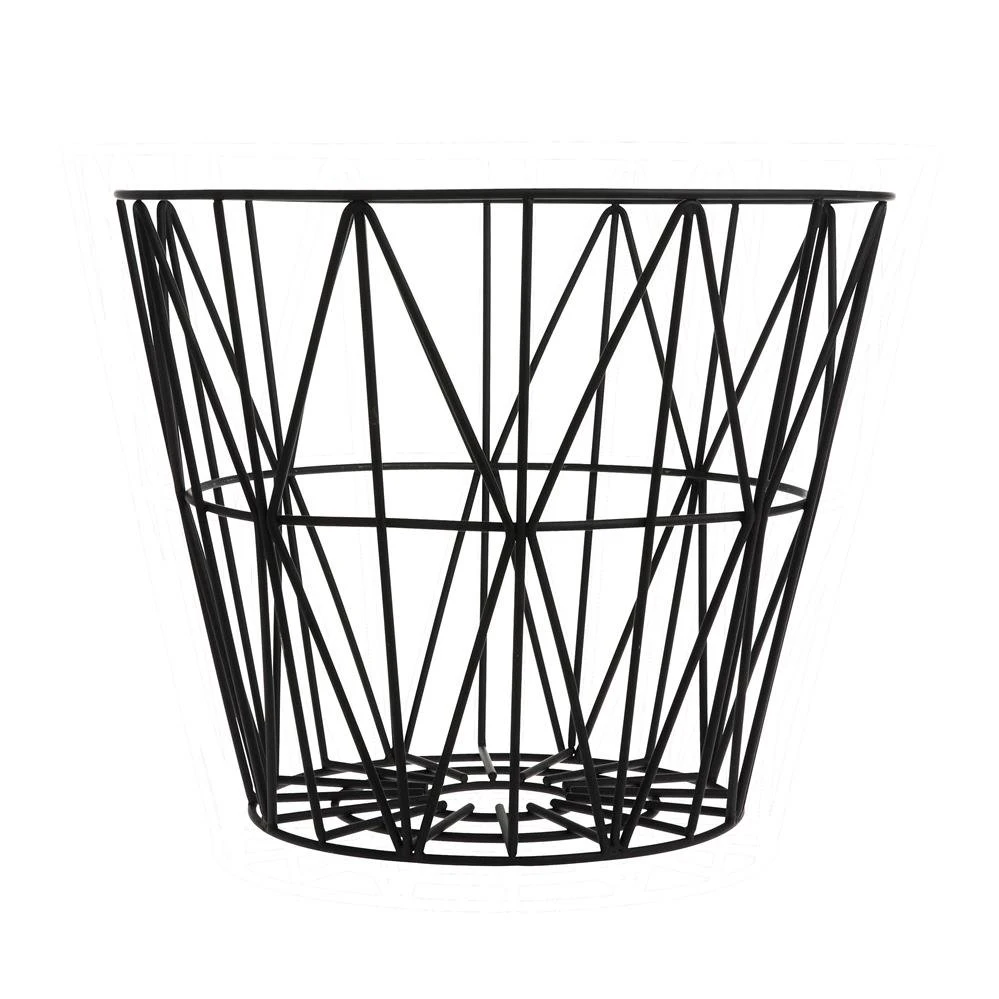 Ferm LIVING Wire Basket Korb Schwarz 1 Ferm LIVING Wire Basket Korb Schwarz