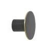Ferm LIVING Flat Circle Wandhaken Schwarz-Messing