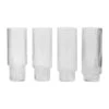 Ferm LIVING Ripple Longdrink-Glas 4er Pack